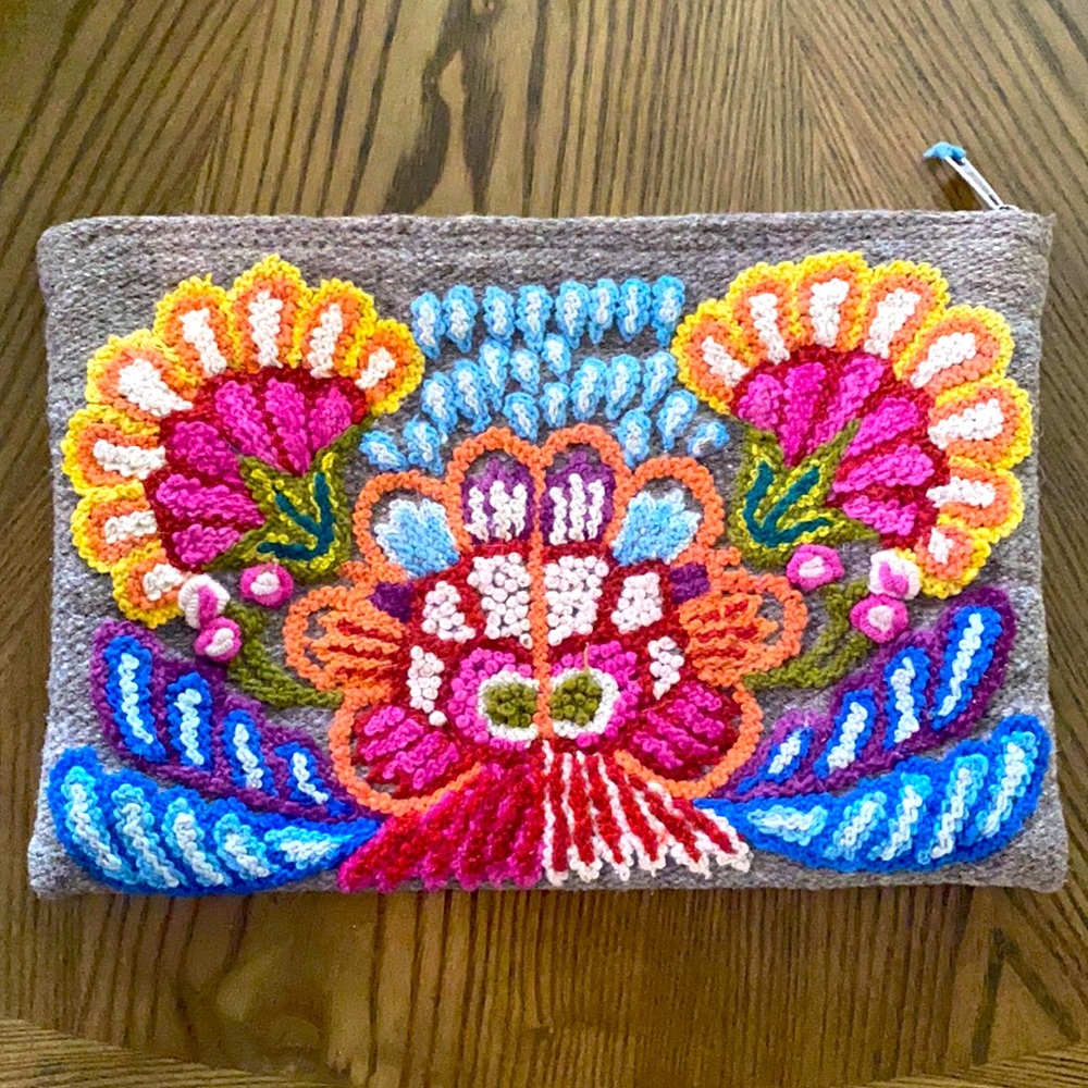 Noonday Collection - Boho embroidered clutch